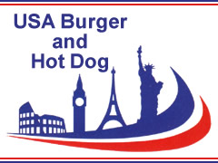 USA Burger and Hot Dog Logo